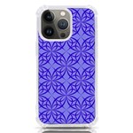Decor Pattern Blue Curved Line iPhone 13 Pro TPU UV Print Case