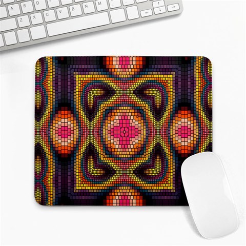 Kaleidoscope Art Pattern Ornament Large Mousepad from ArtsNow.com Front