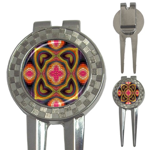 Kaleidoscope Art Pattern Ornament 3 Front
