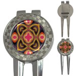 Kaleidoscope Art Pattern Ornament 3-in-1 Golf Divots
