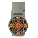 Kaleidoscope Art Pattern Ornament Money Clips (Round) 