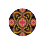 Kaleidoscope Art Pattern Ornament Magnet 3  (Round)