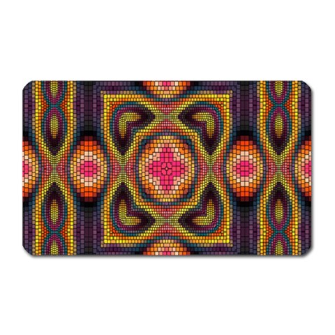 Kaleidoscope Art Pattern Ornament Magnet (Rectangular) from ArtsNow.com Front