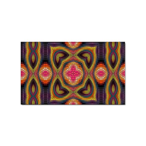 Kaleidoscope Art Pattern Ornament Sticker Rectangular (10 pack) from ArtsNow.com Front