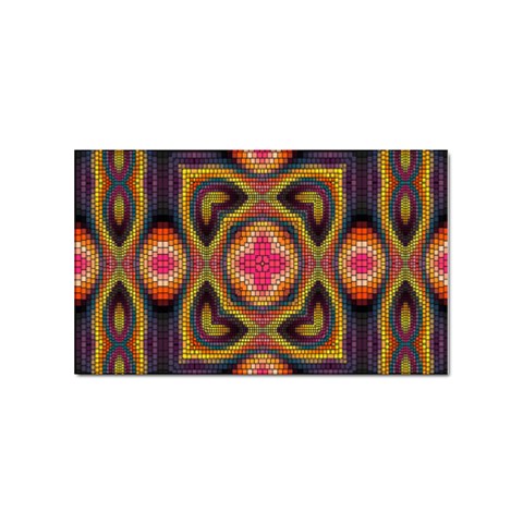 Kaleidoscope Art Pattern Ornament Sticker Rectangular (100 pack) from ArtsNow.com Front