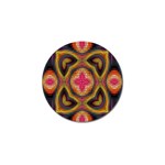 Kaleidoscope Art Pattern Ornament Golf Ball Marker