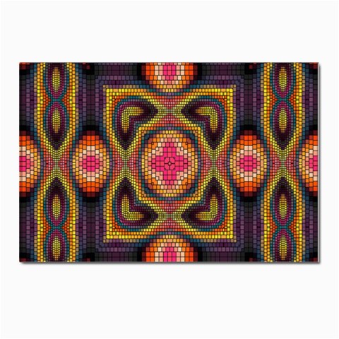 Kaleidoscope Art Pattern Ornament Postcard 4 x 6  (Pkg of 10) from ArtsNow.com Front