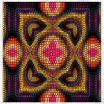 Kaleidoscope Art Pattern Ornament Canvas 16  x 16 
