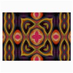 Kaleidoscope Art Pattern Ornament Large Glasses Cloth