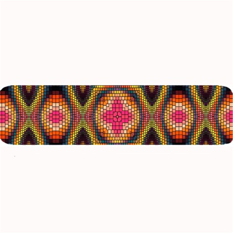 Kaleidoscope Art Pattern Ornament Large Bar Mat from ArtsNow.com 32 x8.5  Bar Mat