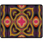Kaleidoscope Art Pattern Ornament Fleece Blanket (Medium)