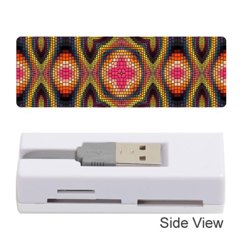 Kaleidoscope Art Pattern Ornament Memory Card Reader (Stick) from ArtsNow.com Front