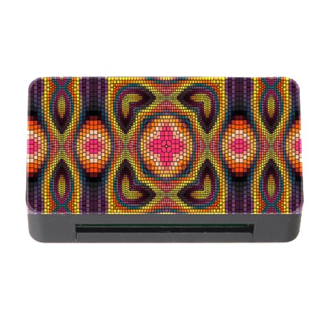 Kaleidoscope Art Pattern Ornament Memory Card Reader with CF from ArtsNow.com Front