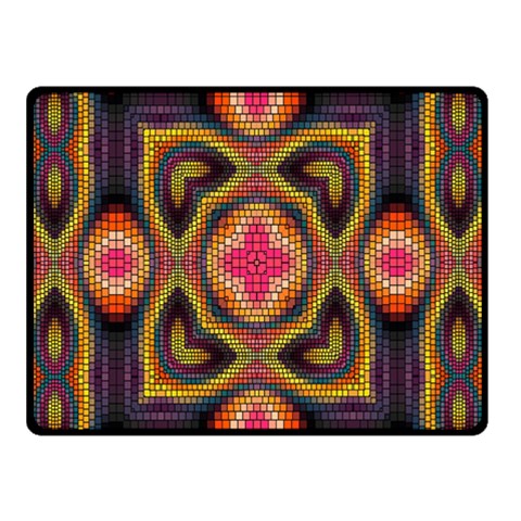 Kaleidoscope Art Pattern Ornament Two Sides Fleece Blanket (Small) from ArtsNow.com 45 x34  Blanket Back