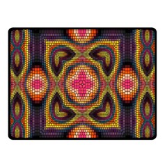 Kaleidoscope Art Pattern Ornament Two Sides Fleece Blanket (Small) from ArtsNow.com 45 x34  Blanket Back