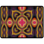 Kaleidoscope Art Pattern Ornament Two Sides Fleece Blanket (Large)