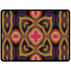 Kaleidoscope Art Pattern Ornament Two Sides Fleece Blanket (Large) from ArtsNow.com 80 x60  Blanket Back