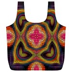 Kaleidoscope Art Pattern Ornament Full Print Recycle Bag (XL)