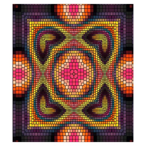 Kaleidoscope Art Pattern Ornament Drawstring Pouch (Small) from ArtsNow.com Front