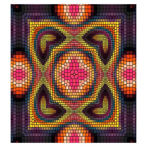 Kaleidoscope Art Pattern Ornament Drawstring Pouch (Large) from ArtsNow.com Front