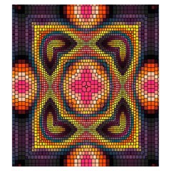 Kaleidoscope Art Pattern Ornament Drawstring Pouch (Large) from ArtsNow.com Front