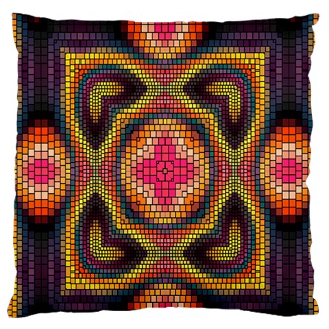 Kaleidoscope Art Pattern Ornament Large Premium Plush Fleece Cushion Case (One Side) from ArtsNow.com Front