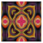 Kaleidoscope Art Pattern Ornament Square Satin Scarf (36  x 36 )