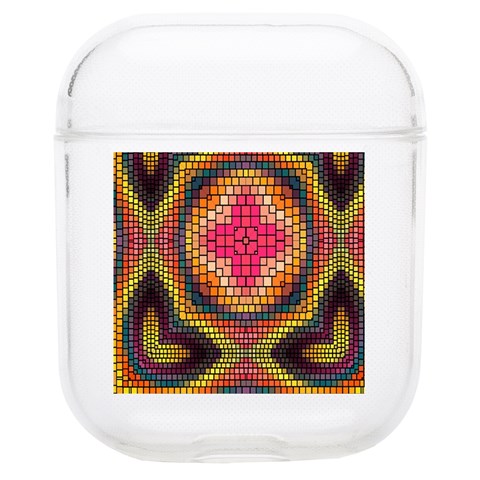 Kaleidoscope Art Pattern Ornament Soft TPU AirPods 1/2 Case from ArtsNow.com Front