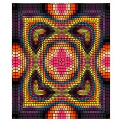 Kaleidoscope Art Pattern Ornament Drawstring Pouch (XS) from ArtsNow.com Back
