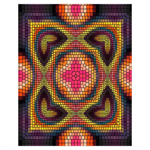 Kaleidoscope Art Pattern Ornament Drawstring Pouch (XL) from ArtsNow.com Front