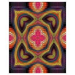 Kaleidoscope Art Pattern Ornament Drawstring Pouch (XL) from ArtsNow.com Back