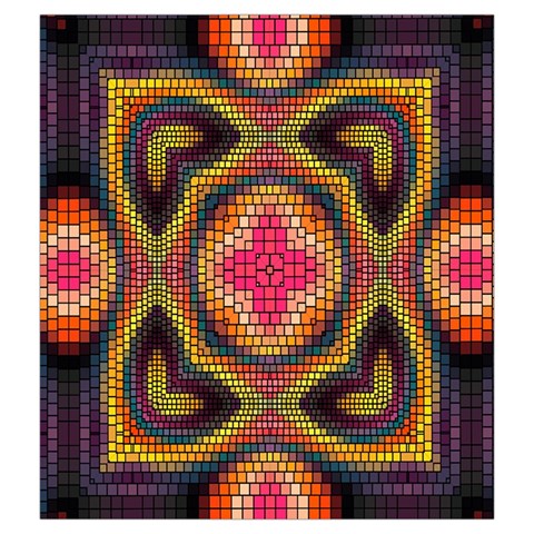Kaleidoscope Art Pattern Ornament Drawstring Pouch (2XL) from ArtsNow.com Back