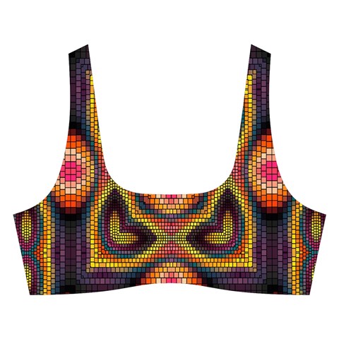 Kaleidoscope Art Pattern Ornament Cross Back Hipster Bikini Set from ArtsNow.com Front