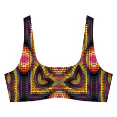 Kaleidoscope Art Pattern Ornament Cross Back Hipster Bikini Set from ArtsNow.com Front