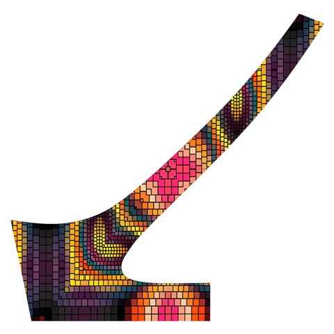 Kaleidoscope Art Pattern Ornament Cross Back Hipster Bikini Set from ArtsNow.com Back Left