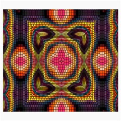 Kaleidoscope Art Pattern Ornament Roll Up Canvas Pencil Holder (S) from ArtsNow.com Front