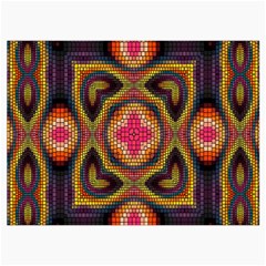 Kaleidoscope Art Pattern Ornament Roll Up Canvas Pencil Holder (M) from ArtsNow.com Front