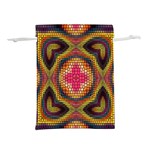 Kaleidoscope Art Pattern Ornament Lightweight Drawstring Pouch (S)