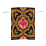 Kaleidoscope Art Pattern Ornament Lightweight Drawstring Pouch (L)