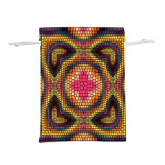 Kaleidoscope Art Pattern Ornament Lightweight Drawstring Pouch (L) from ArtsNow.com Back