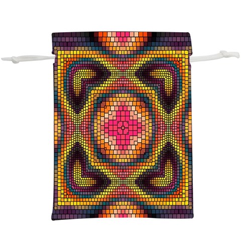 Kaleidoscope Art Pattern Ornament Lightweight Drawstring Pouch (XL) from ArtsNow.com Front