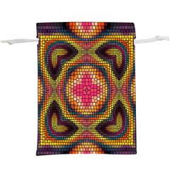 Kaleidoscope Art Pattern Ornament Lightweight Drawstring Pouch (XL) from ArtsNow.com Back