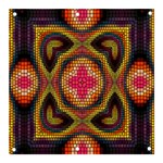 Kaleidoscope Art Pattern Ornament Banner and Sign 3  x 3 