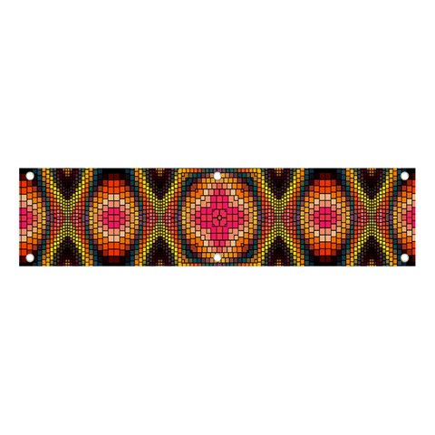 Kaleidoscope Art Pattern Ornament Banner and Sign 4  x 1  from ArtsNow.com Front