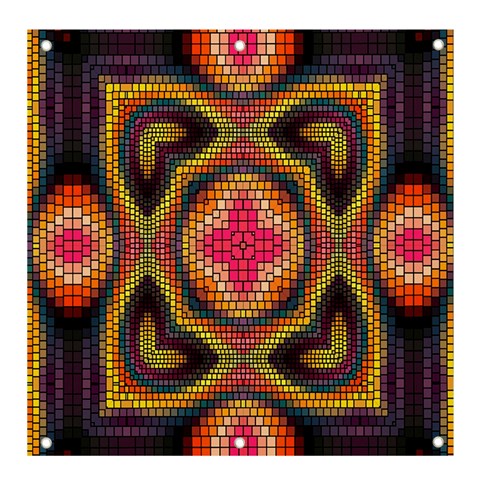 Kaleidoscope Art Pattern Ornament Banner and Sign 4  x 4  from ArtsNow.com Front