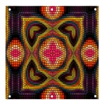 Kaleidoscope Art Pattern Ornament Banner and Sign 4  x 4 