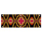 Kaleidoscope Art Pattern Ornament Banner and Sign 6  x 2 