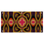 Kaleidoscope Art Pattern Ornament Banner and Sign 6  x 3 