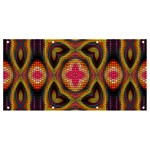 Kaleidoscope Art Pattern Ornament Banner and Sign 8  x 4 