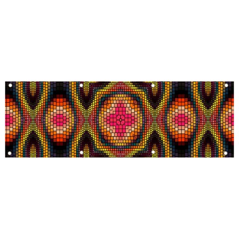Kaleidoscope Art Pattern Ornament Banner and Sign 9  x 3  from ArtsNow.com Front